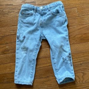 Zara Mickey/Minnie jeans